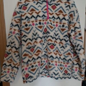 Eddie Bauer Multicolor Fleece Hoodie